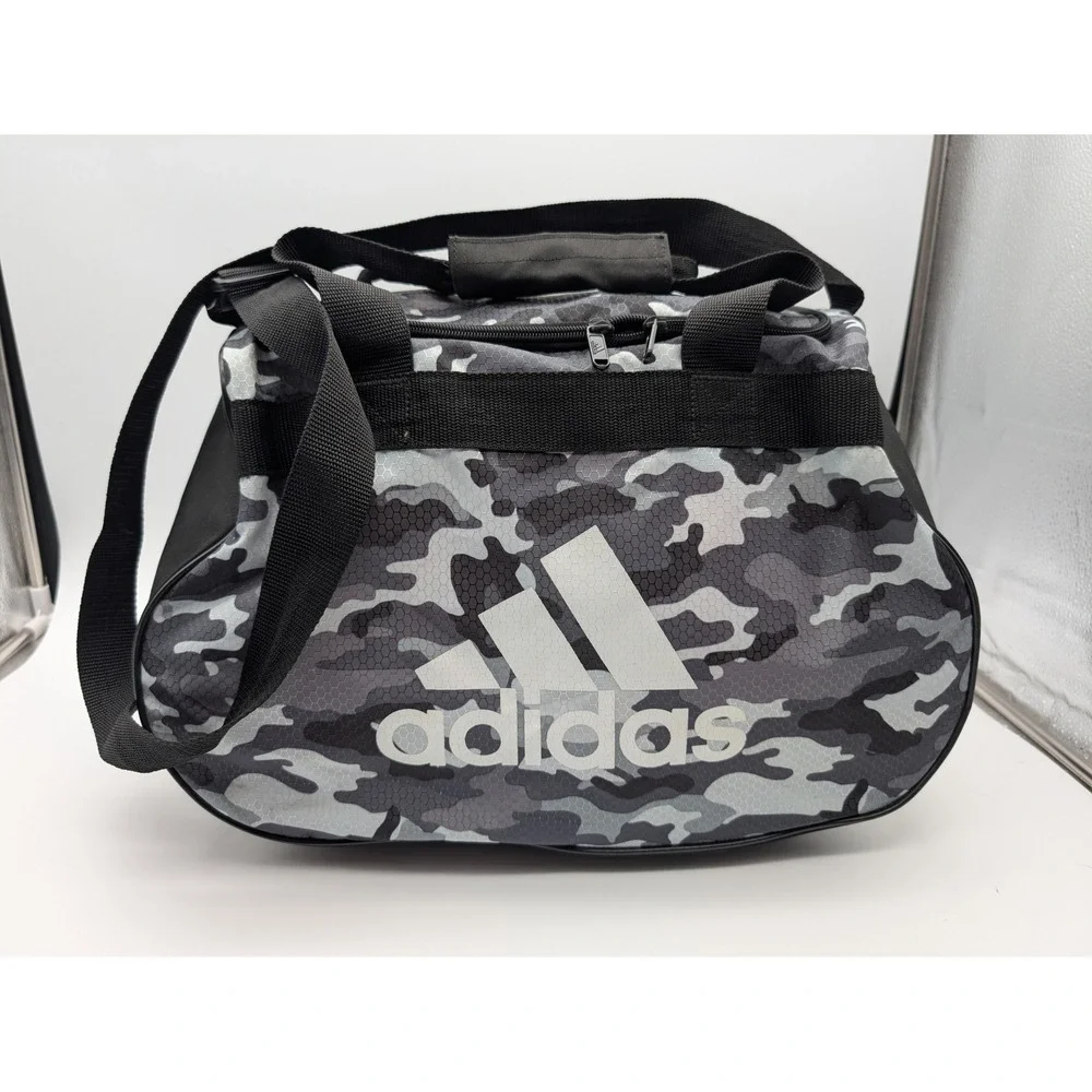 Adidas Camo Duffle Bag Gym Travel Carry On Streetwear Athletic Tote Snow Camo